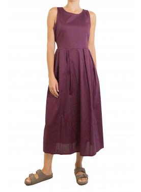 Vestito in cotone con zip e fiocco sul retro "Kelly"
